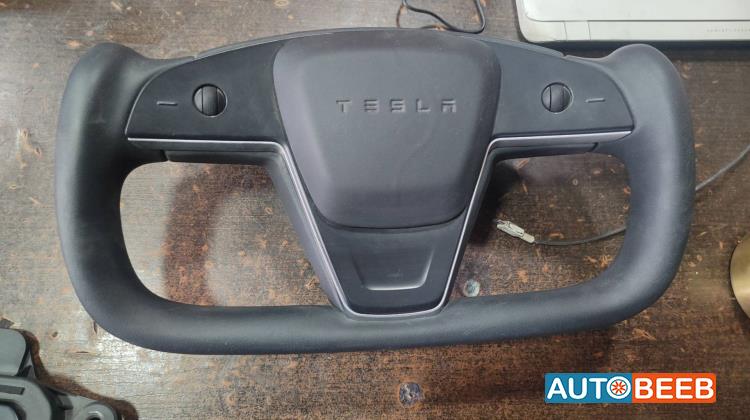 Cabin  Steering Wheel Tesla S