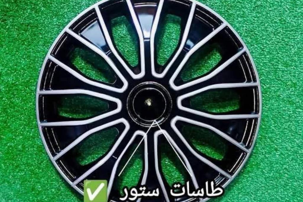 طقم طاسه 14 مستورد اسود و سيلفر 