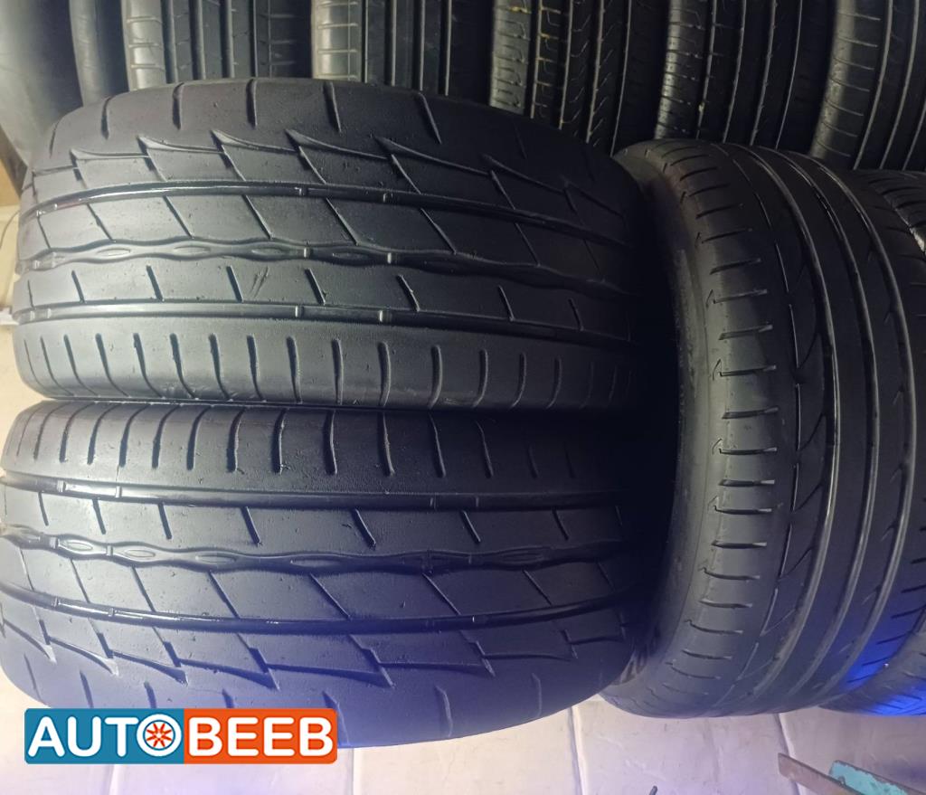 طقم برجستون 245/45/17 بحاله جيده جدا