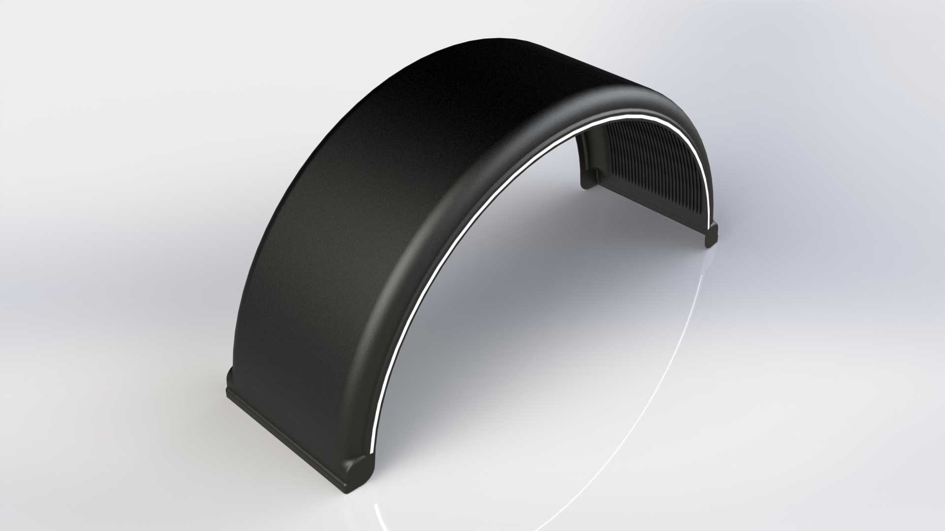 Single Tire Mudguard with Line / 42U1001