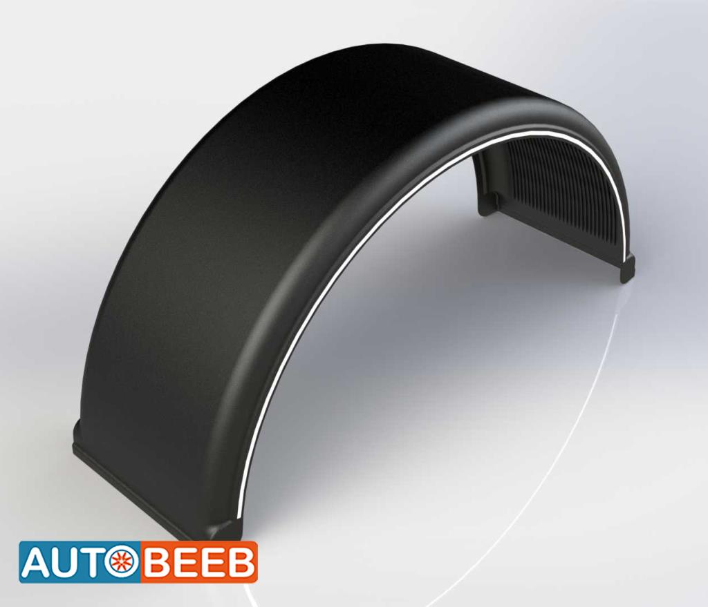 Single Tire Mudguard with Line / 42U1001