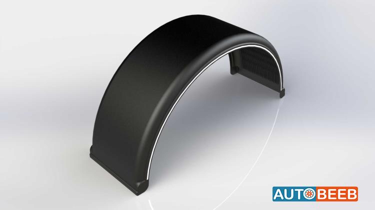 Single Tire Mudguard with Line / 42U1001