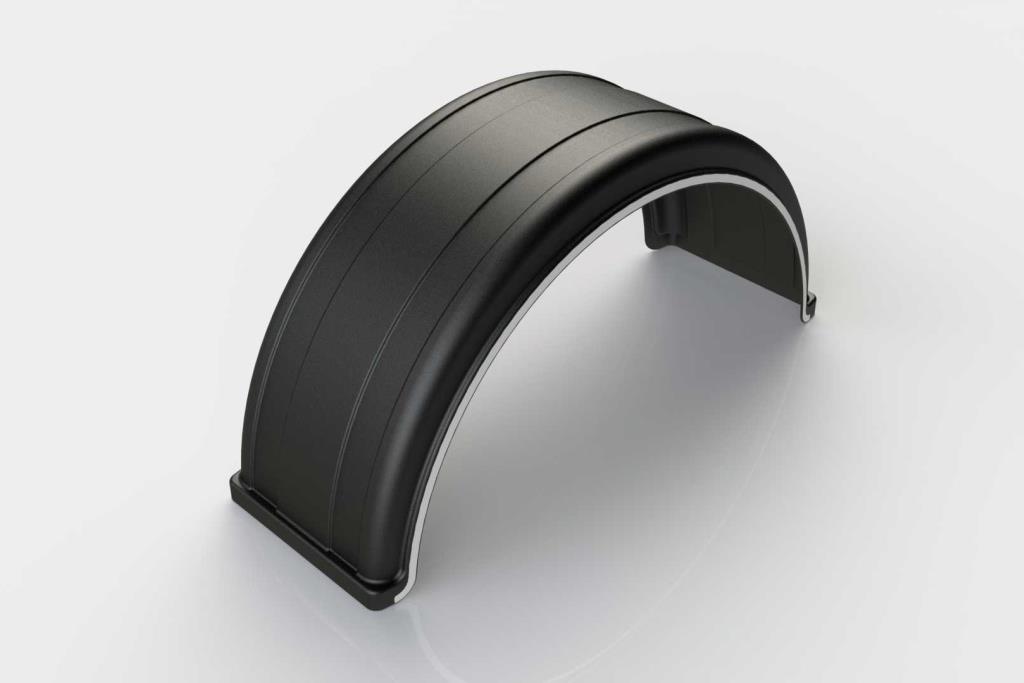 Single Tire Slotted Mudguard with Line / 42U1004