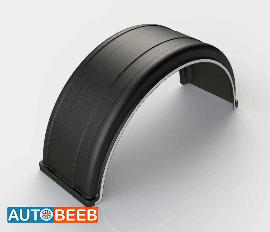 Single Tire Slotted Mudguard with Line / 42U1004