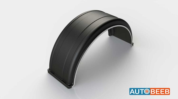 Single Tire Slotted Mudguard with Line / 42U1004