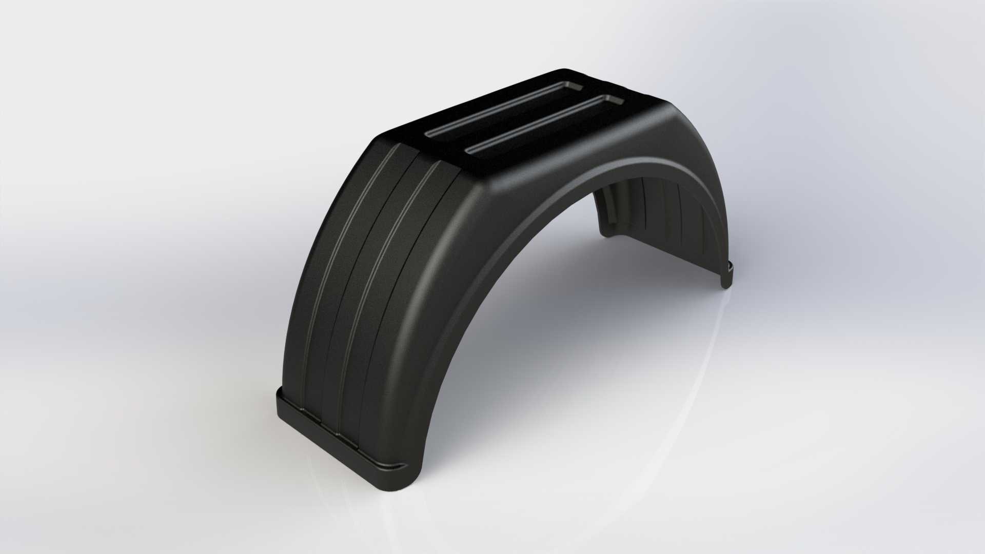 Single Tire Flat Top Mudguard / 42U1021 (IVECO-ISUZU)
