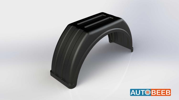 Single Tire Flat Top Mudguard / 42U1021 (IVECO-ISUZU)