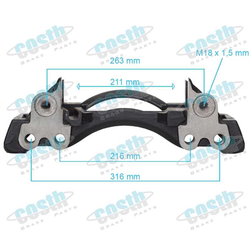 Caliper Carrier Left 6401950680