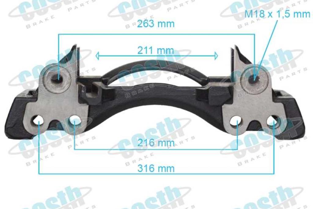 Caliper Carrier Left 6401950680
