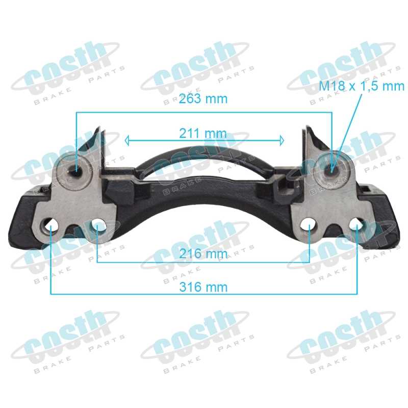 Caliper Carrier Right 6401950690