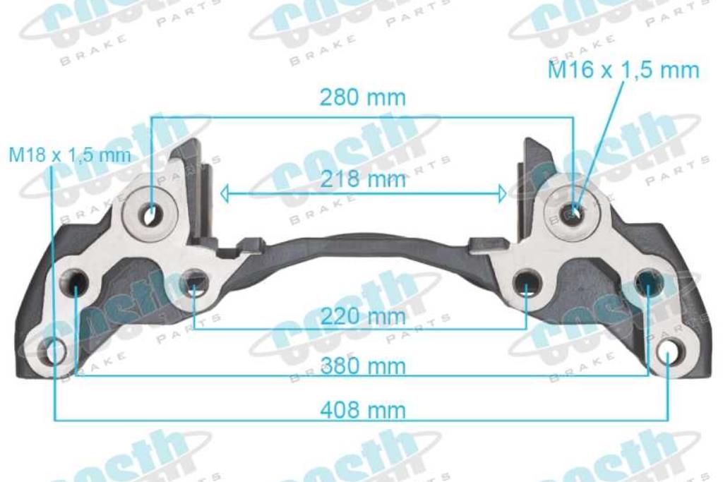 Caliper Carrier Left 6403220040