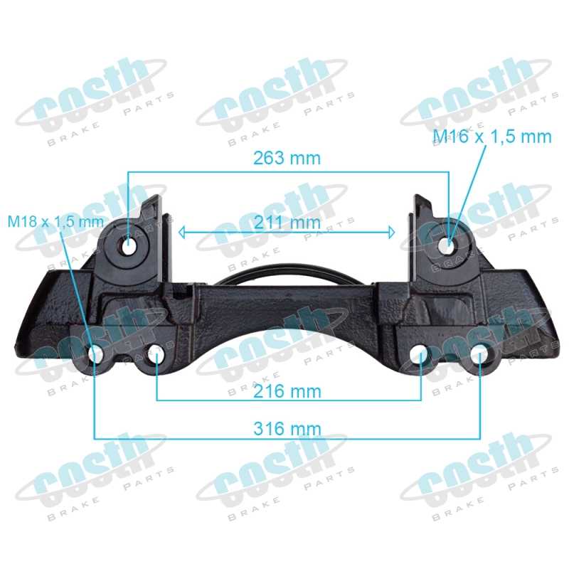 Caliper Carrier Left 3080007121
