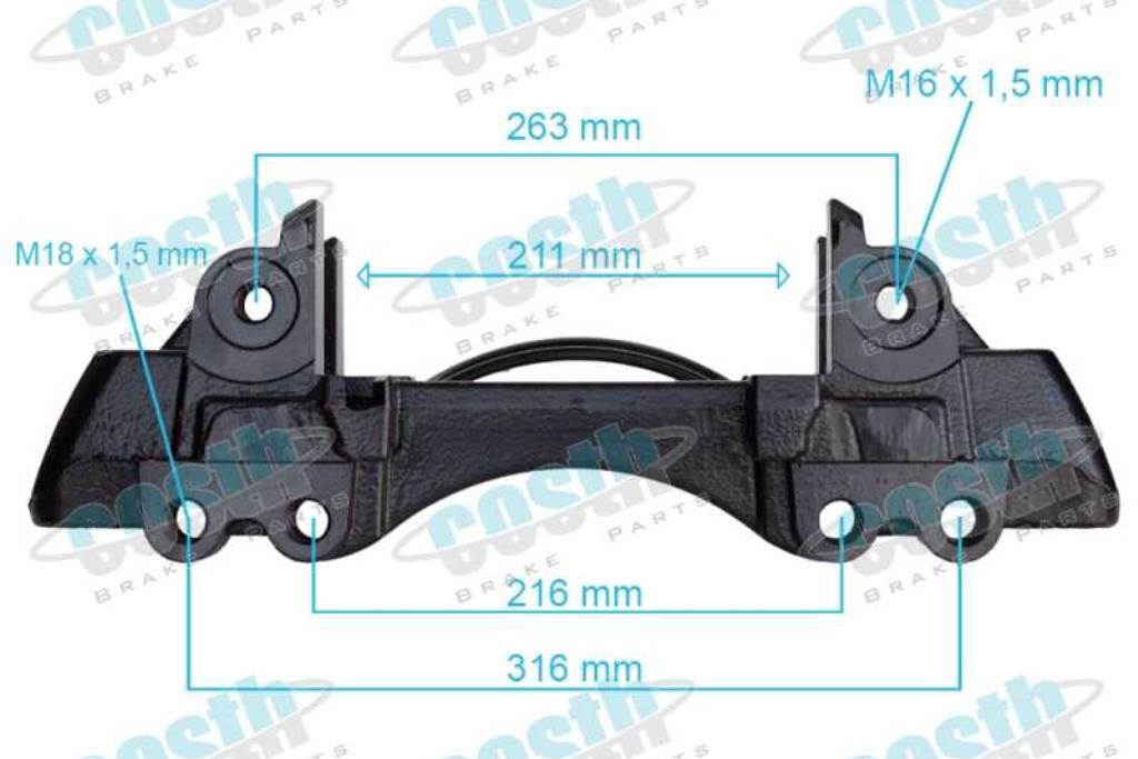 Caliper Carrier Left 3080007121