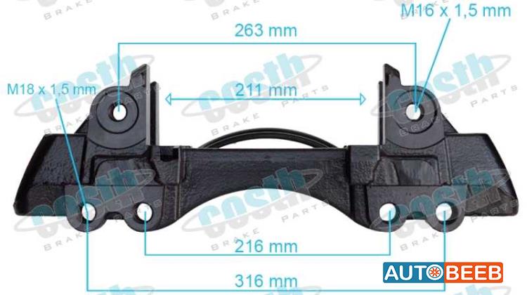 Caliper Carrier Left 3080007121