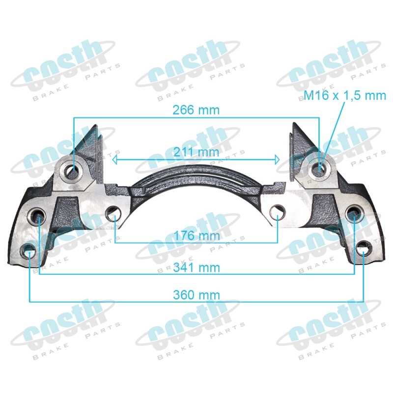 Caliper Carrier MERCEDES ATEGO 0004212006