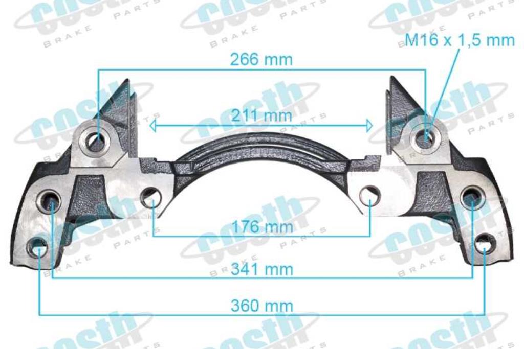 Caliper Carrier MERCEDES ATEGO 0004212006