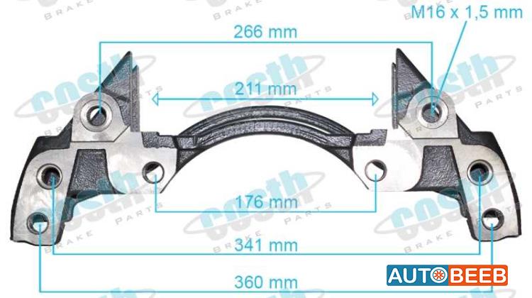 Caliper Carrier MERCEDES ATEGO 0004212006