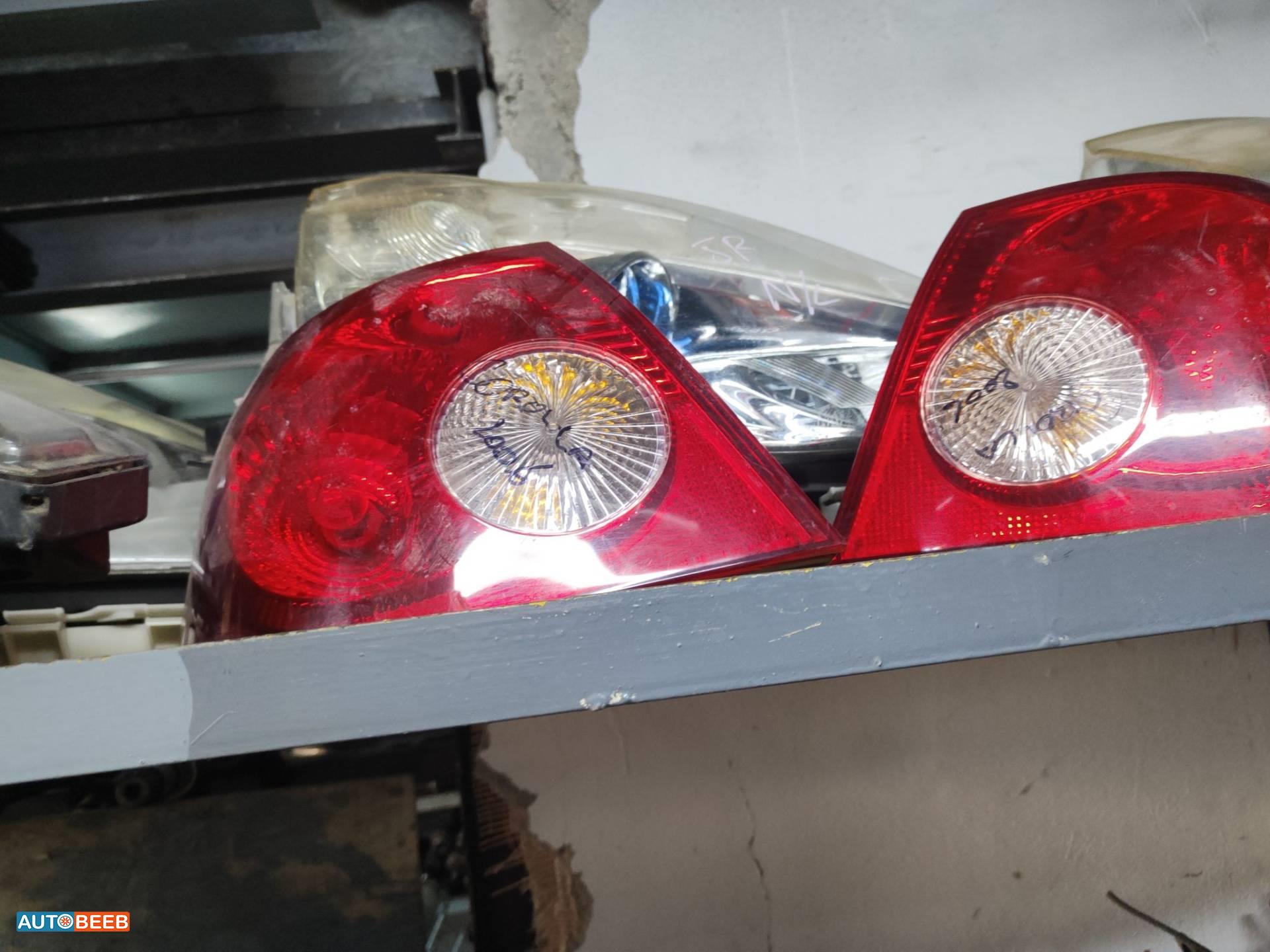 Lights Rear light Toyota Corolla