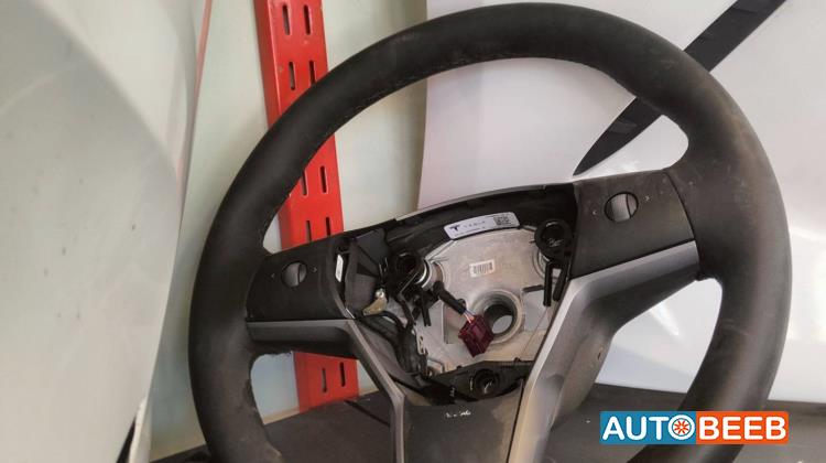Cabin  Steering Wheel Tesla 3