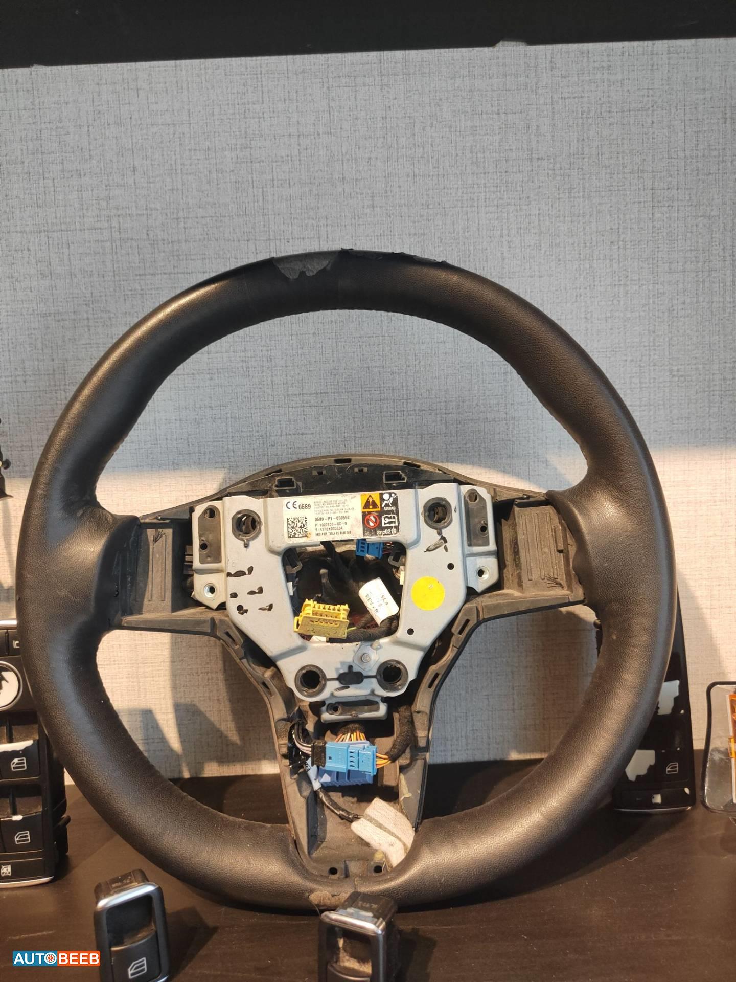 Cabin  Steering Wheel Tesla 3