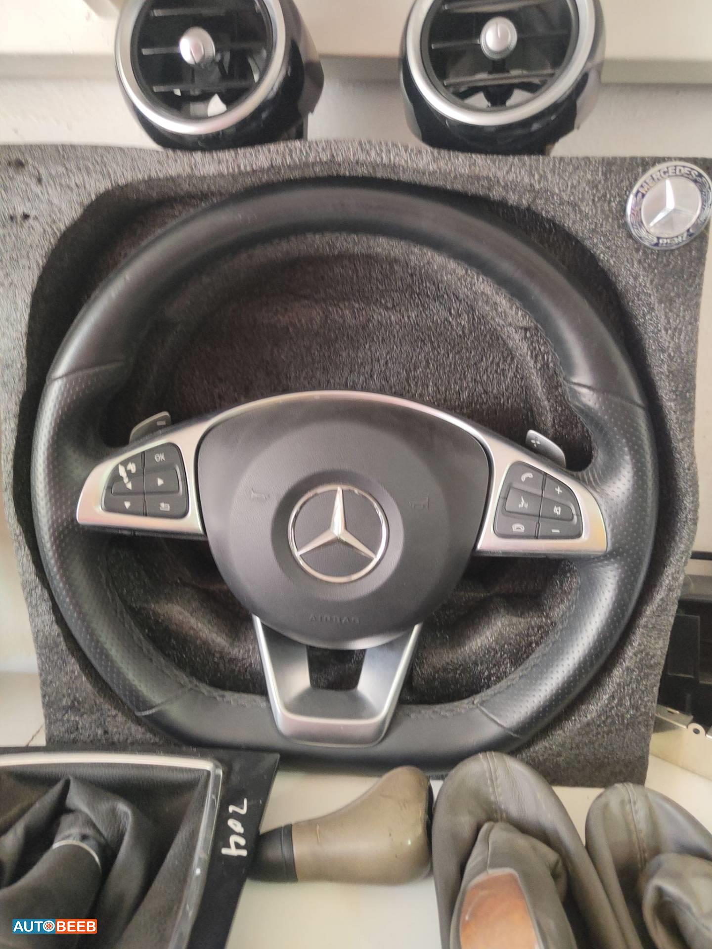 Cabin  Steering Wheel Mercedes Benz C200