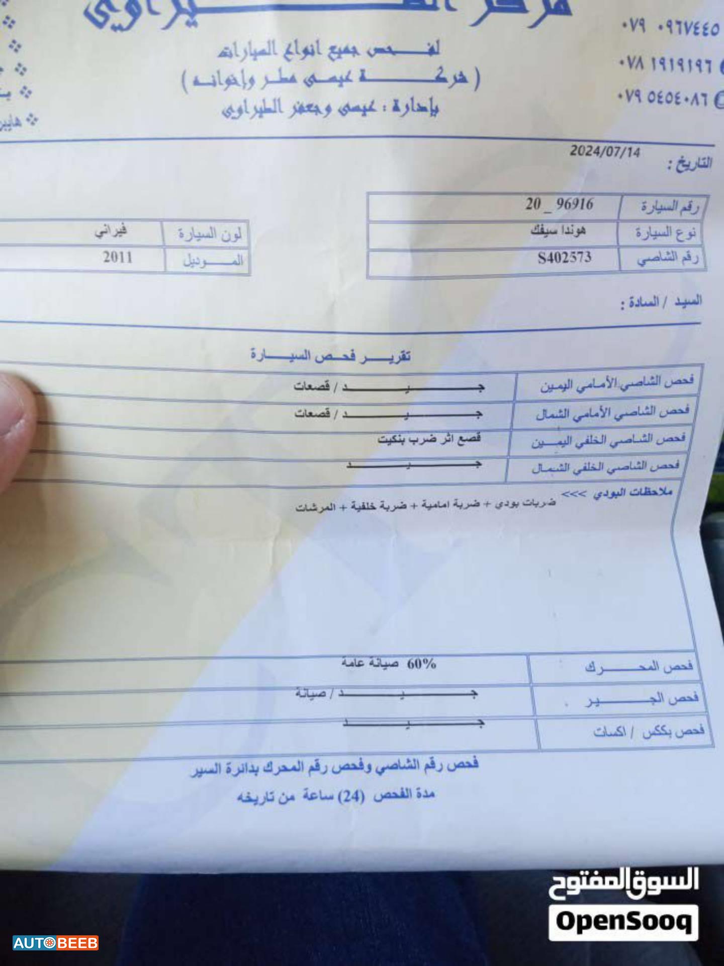 هوندا سيفيك 2011
