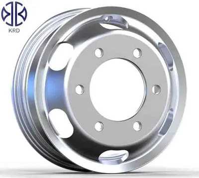 Bright Aluminum Truck Bus Dump Trailer Alloy 22.5X9.00 Polished Forged