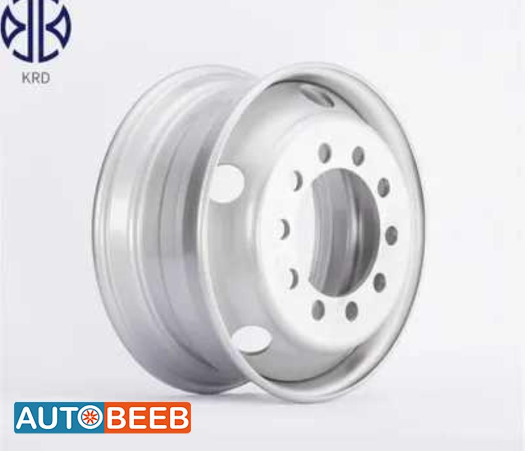 19.5X6.75 19.5" Tubless Truck Dump Trailer Bus Heavy Duty OEM Steel Wh