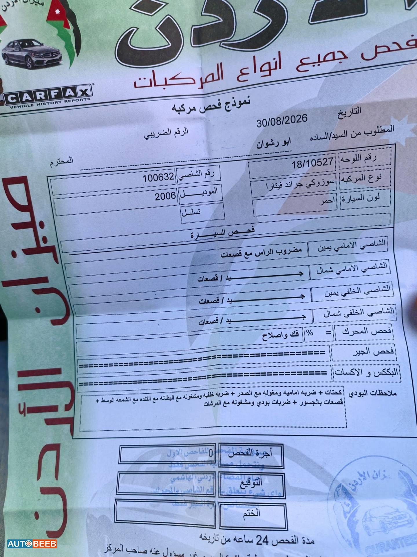 سوزوكي جراند فيترا 2006