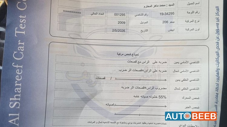 بيجو 206 2009