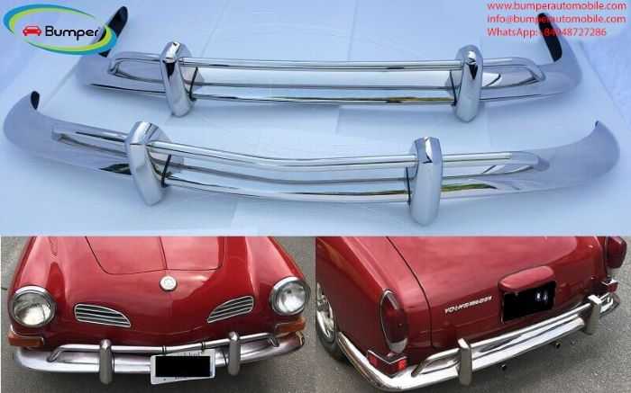 Volkswagen Karmann Ghia US type bumper (1955 – 1971) by stainless stee