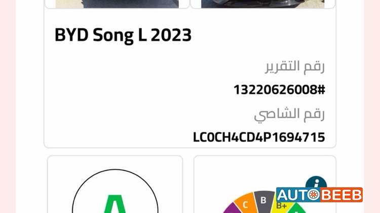 BYD Song L 2023