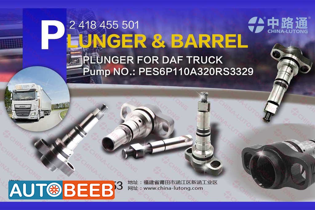Mechanical Fuel Injection Parts Plunger 2418455501for Doosan 