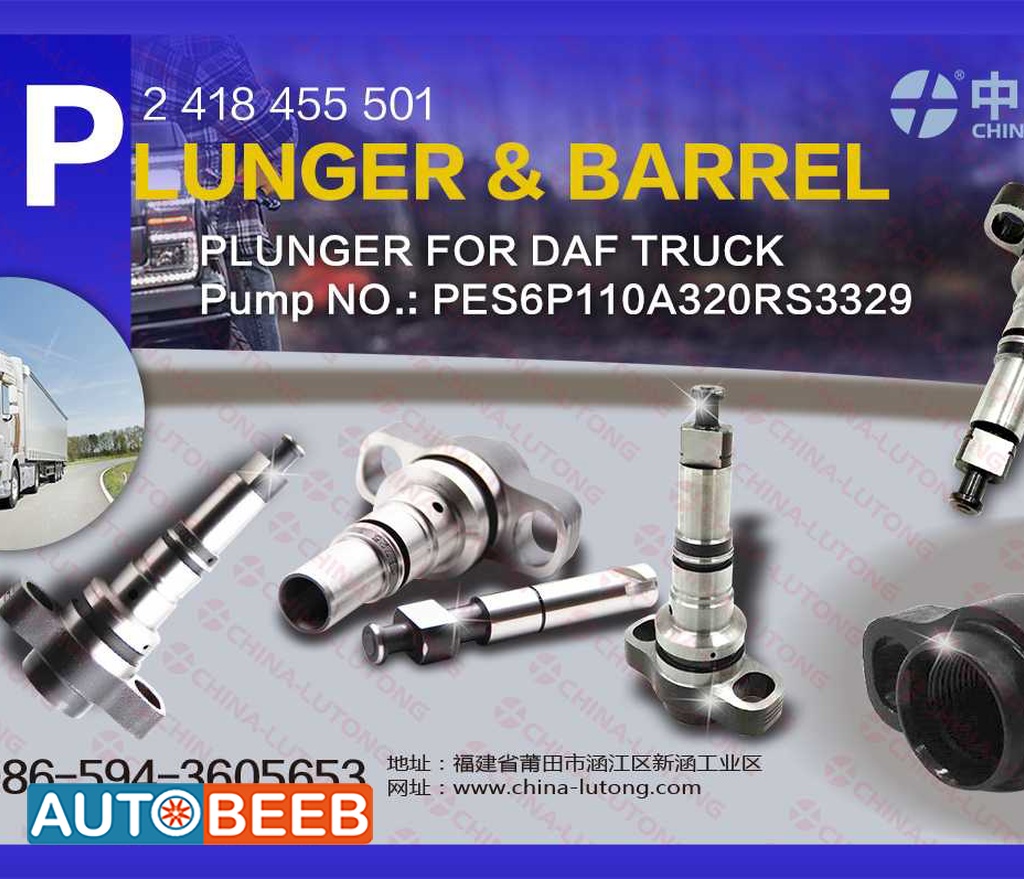 Mechanical Fuel Injection Parts Plunger 2418455501for Doosan 