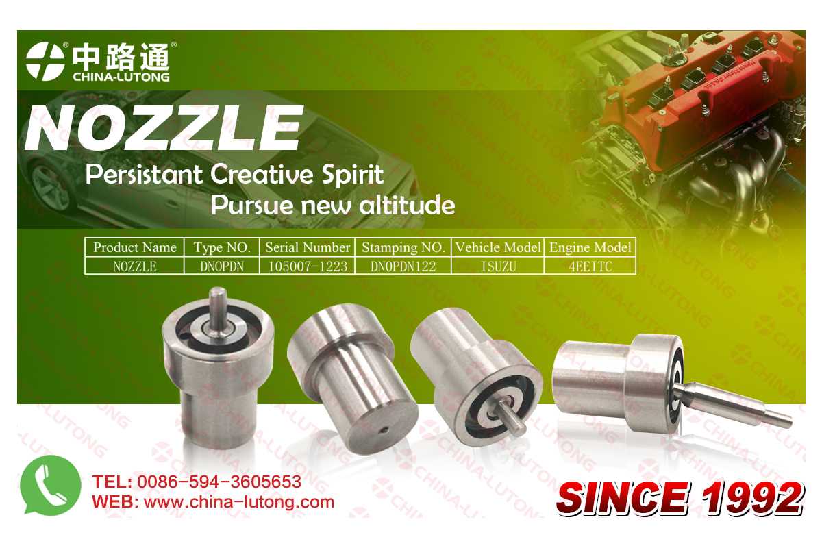 Fuel Injector Nozzle DN0PDN122 105007-1222  for ISUZU