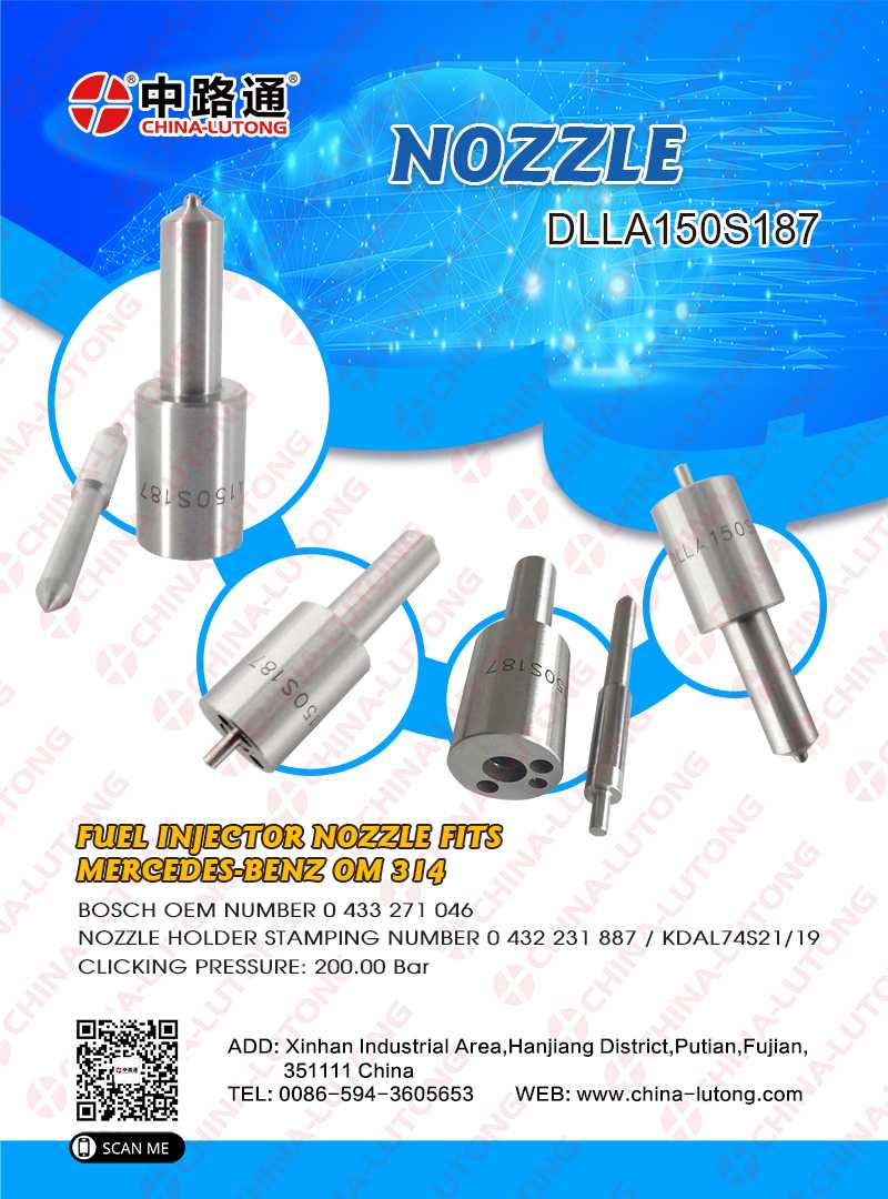 Fuel Plunger Injector Nozzle DLLA150S187 0433271046 for Mercedes 
