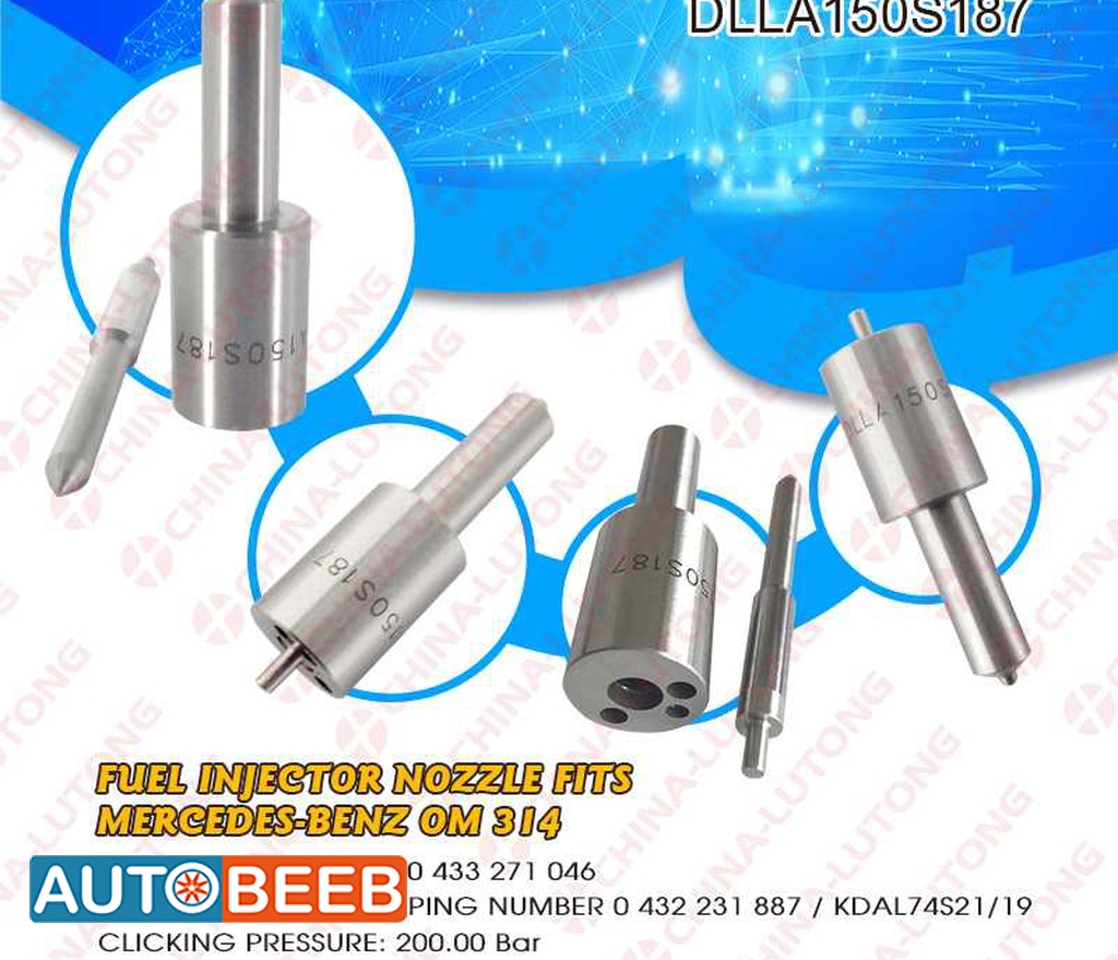 Fuel Plunger Injector Nozzle DLLA150S187 0433271046 for Mercedes 